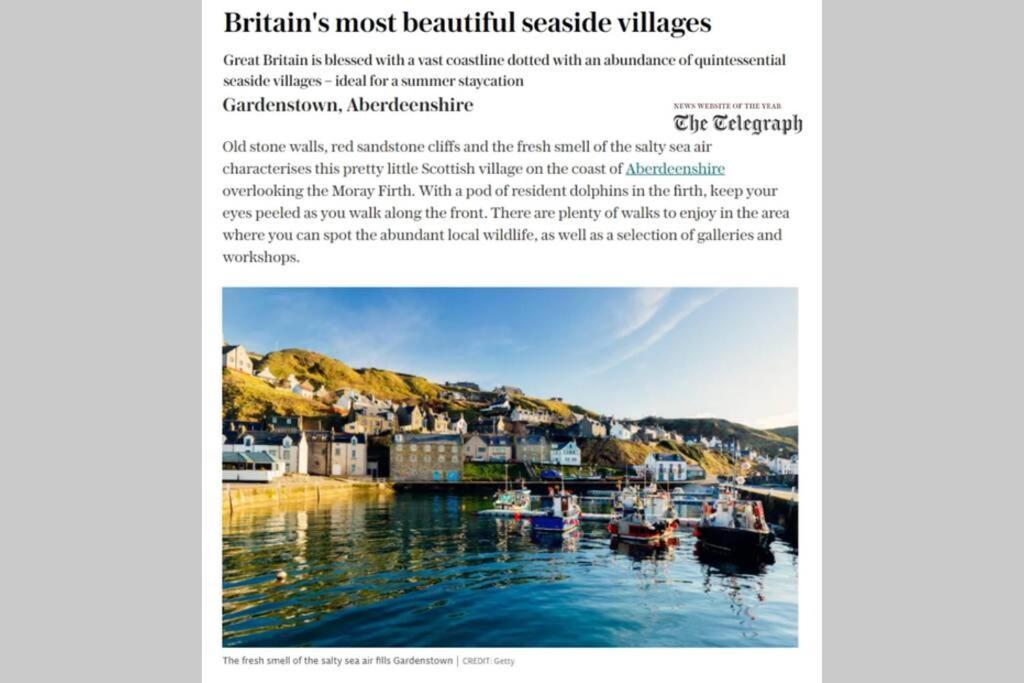 Bellevue Holiday Cottage Gardenstown Kültér fotó